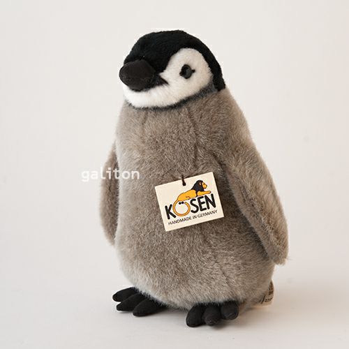 大きなペンギンのぬいぐるみ ケーセン Koesen ぬいぐるみ 皇帝ペンギン(大) EMPEROR PENGUIN |木の