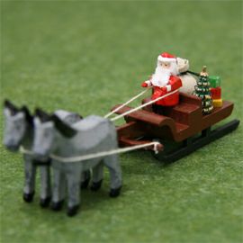 【xmas限定販売】 馬ぞりにのるサンタ