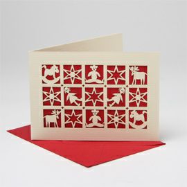 【xmas限定販売】 切抜カードミニ おもちゃ 赤
