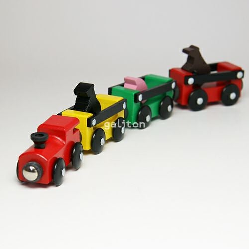 ミッキィ社 MICKI 汽車セットサークル(小) |木のおもちゃ がりとん