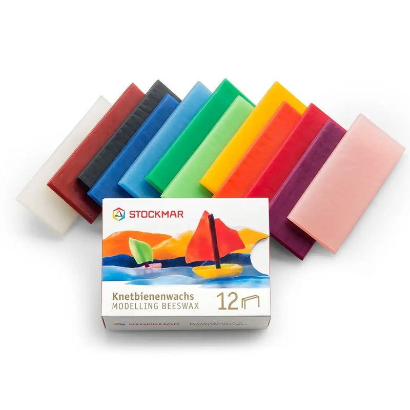 シュトックマー Stockmar 蜜ろう粘土12色12枚250gセット