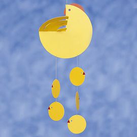 フレンステッドモビール FLENSTED MOBILES CHIC-HEN yellow |木の