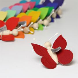 キーナー Kiener キーナー蝶（小） ワインレッド