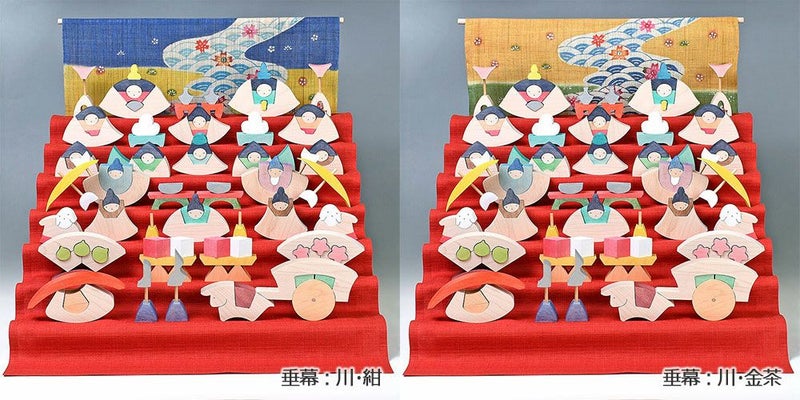 小黒三郎 楕円雛七段飾り 特製垂幕