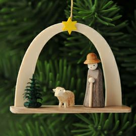 【xmas限定販売】《クリスマスオーナメント》 白木アーチ 羊飼い