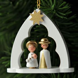【xmas限定販売】《クリスマスオーナメント》 クリスティアンウルブリヒト Christian Ulbricht 聖家族 白