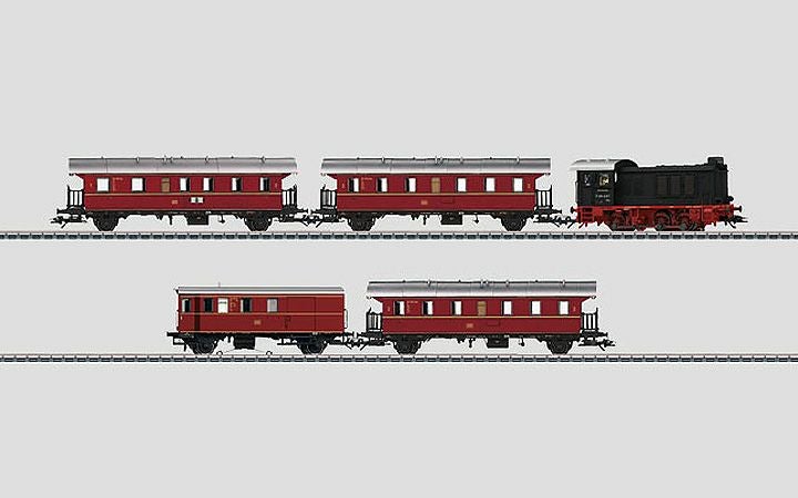 maerklin/メルクリン 26577 ディーゼル機関車セット DB BRV36.2+通勤客車3両+貨車1両セット