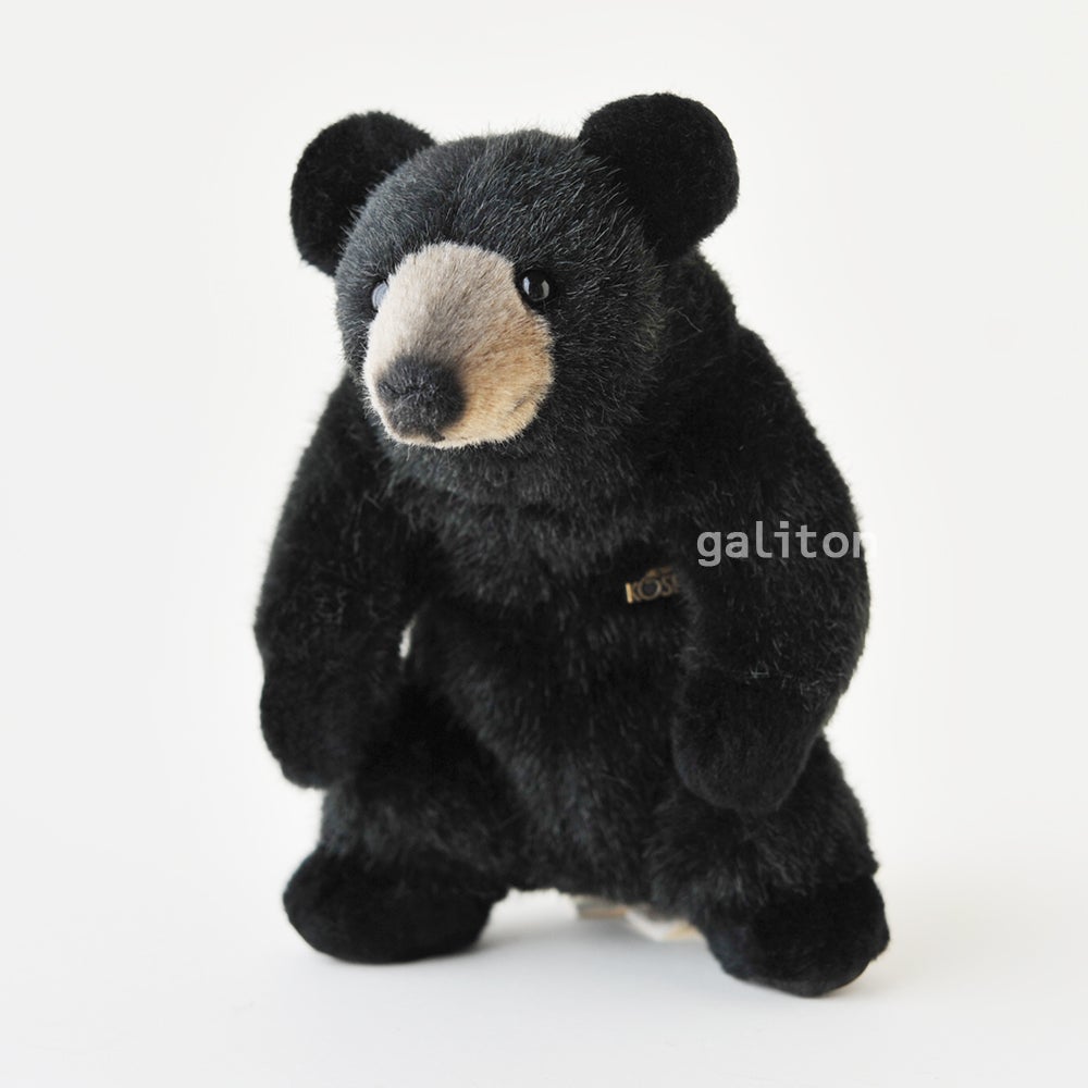 ケーセン Koesen ぬいぐるみ お座りベア 黒 BLACK BEAR
