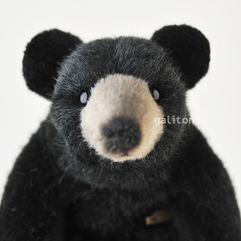 ケーセン Koesen ぬいぐるみ お座りベア 黒 BLACK BEAR