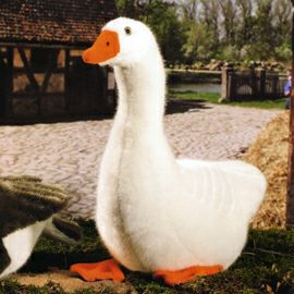ケーセン Koesen ぬいぐるみ がちょう 白 GOOSE, WHITE