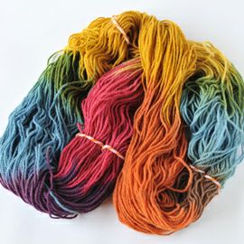 ヴォルマヌファクトゥアフィルゲス Woll-Manufaktur Filges 草木染め毛糸（シルク混 段染め） アースカラー