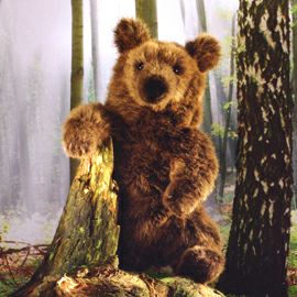 ケーセン Koesen ぬいぐるみ ソフトブラウンベア（小） BROWN BEAR