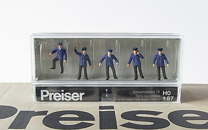 Preiser/プライザー 10012 HO 1/87 信号所作業員 DB