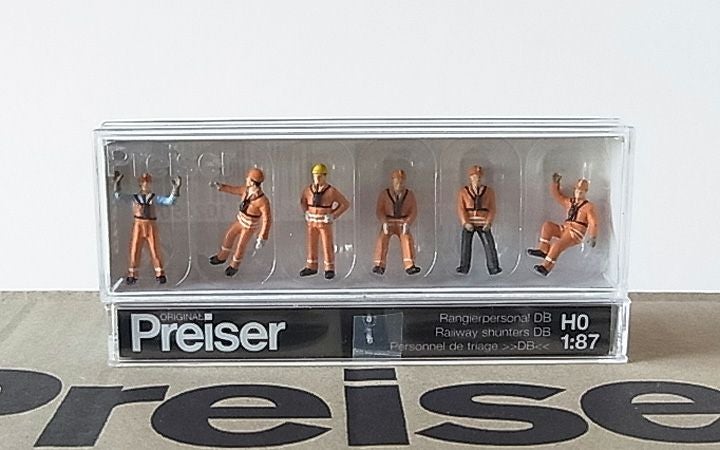 Preiser/プライザー 10245 HO 1/87 鉄道操車員 DB