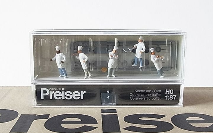Preiser/プライザー 10330 HO 1/87 ビュッフェの料理人