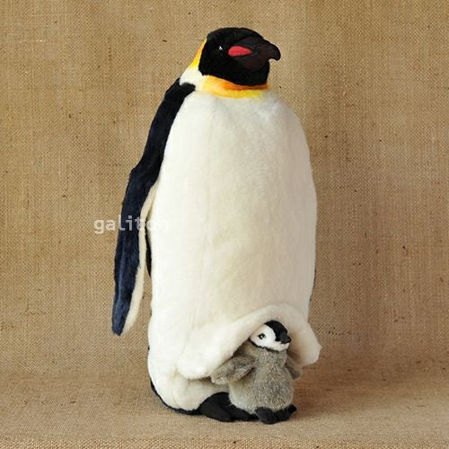 ケーセン Koesen ぬいぐるみ 皇帝ペンギンの親子 EMPEROR PENGUIN |木