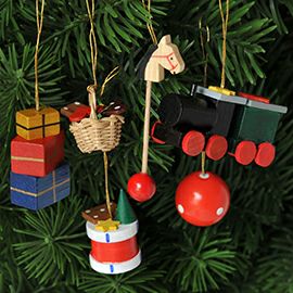 【xmas限定販売】《クリスマスオーナメント》 おもちゃ6個セット