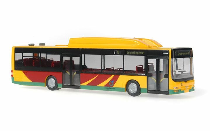 RIETZE AUTOMODELLE/リーツェ 66221 MAN Lion's City CNG Stadtwerke Verkehr