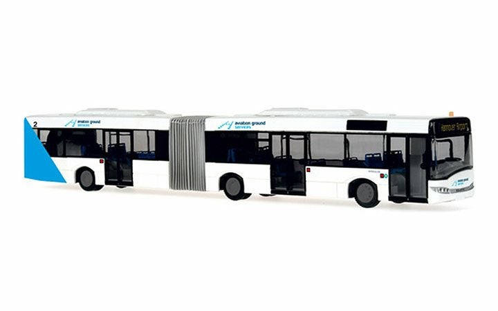 RIETZE AUTOMODELLE/リーツェ 66853 Solaris Urbino 18 Hannover Airport- Aviation Ground Service