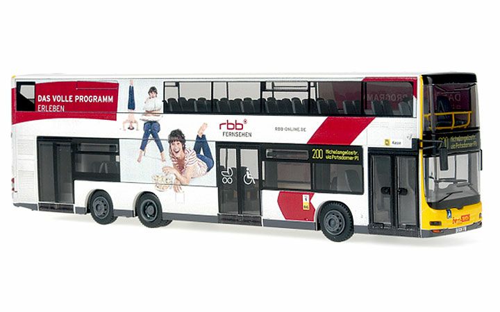 RIETZE AUTOMODELLE/リーツェ 67755 MAN Lion's City DL 07 RBB Fernsehen