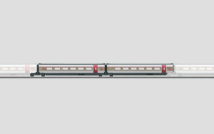 maerklin/メルクリン 43432 高速列車 TGV 客車2両セット2