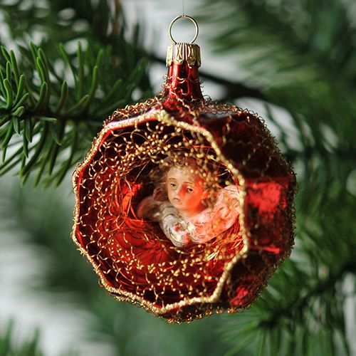 【xmas限定販売】 ワイヤーグラスオーナメント 天使