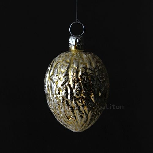 【xmas限定販売】 グラスオーナメント くるみ 金 RM292