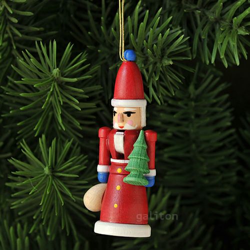 【xmas限定販売】《クリスマスオーナメント》 ミニくるみ割り サンタ