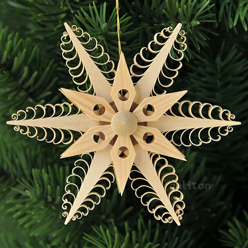 【xmas限定販売】《クリスマスオーナメント》 削り木の星E 199072