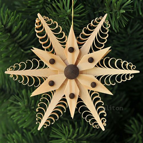 【xmas限定販売】《クリスマスオーナメント》 削り木の星F 199073