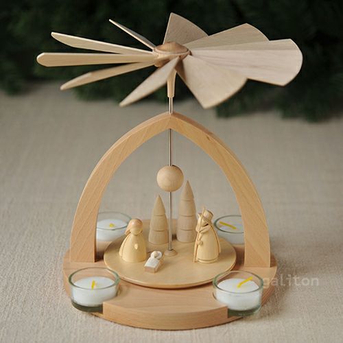 【xmas限定販売】 クリスマスピラミッド キリスト聖誕 ナチュラル 085758