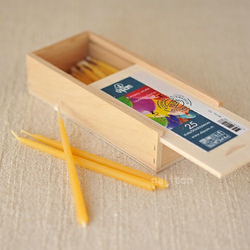 【xmas限定販売】 ディパン Dipam 蜜蝋バースデーキャンドル25本入