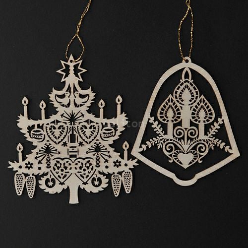 【xmas限定販売】《クリスマスオーナメント》 WRオーナメント2枚組(ツリー・ベル）