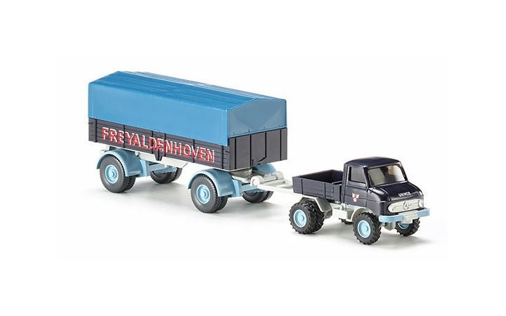 ヴィーキング Wiking 037104 ウニモグ U 411 with trailer Freyaldenhoven