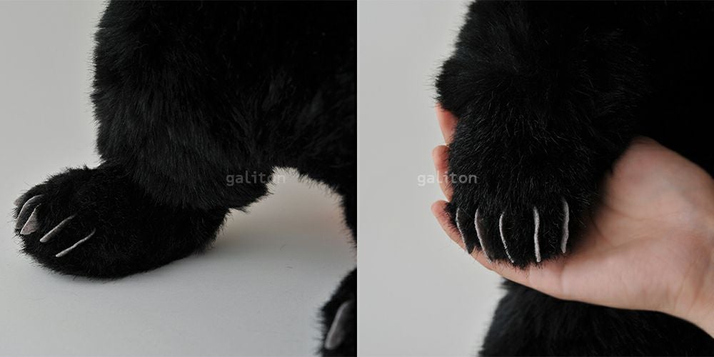 ケーセン Koesen ぬいぐるみ ソフトブラックベア 特大