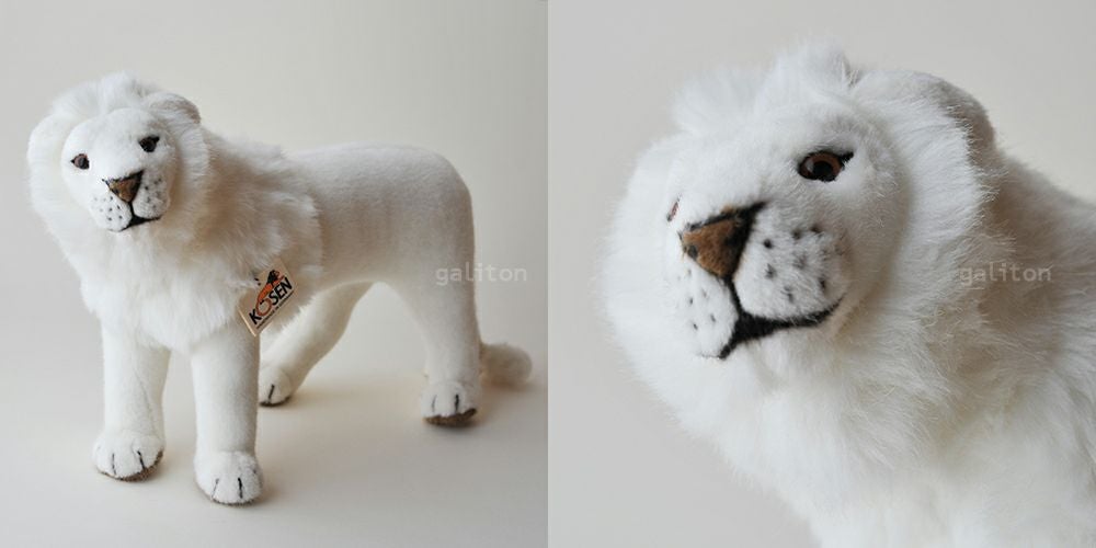 ケーセン Koesen ぬいぐるみ ホワイトライオン オス