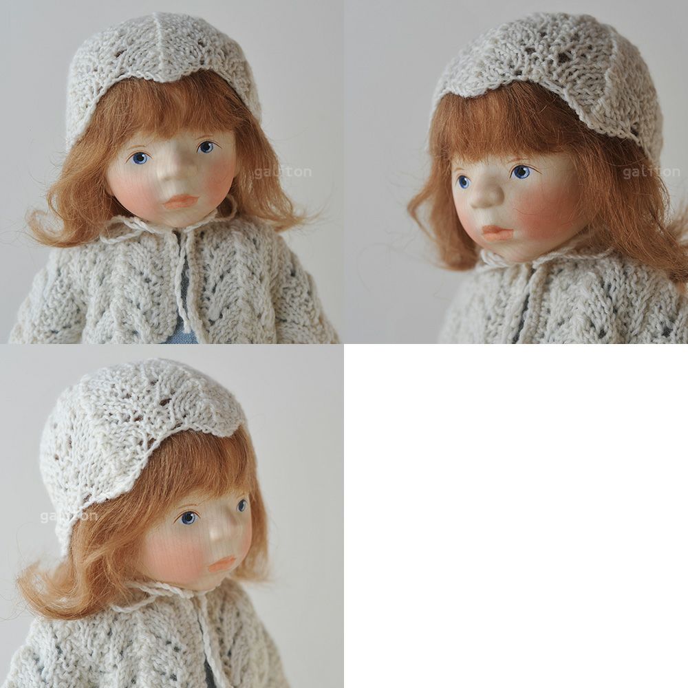 Elisabeth Pongratz ポングラッツ人形 オールウッド H341 白帽子水色ワンピース