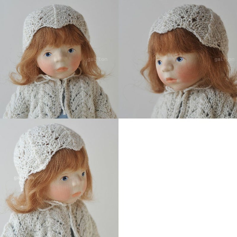 Elisabeth Pongratz ポングラッツ人形 オールウッド H341 白帽子水色ワンピース