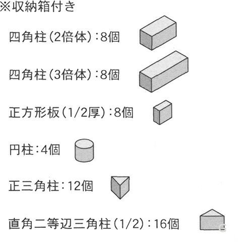 即納可】童具館 WAKU-BLOCK45H6 ワクブロック45H6 |木のおもちゃ がりとん