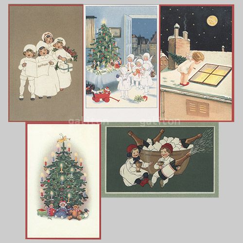 【xmas限定販売】 クリスマスポストカード5枚組D