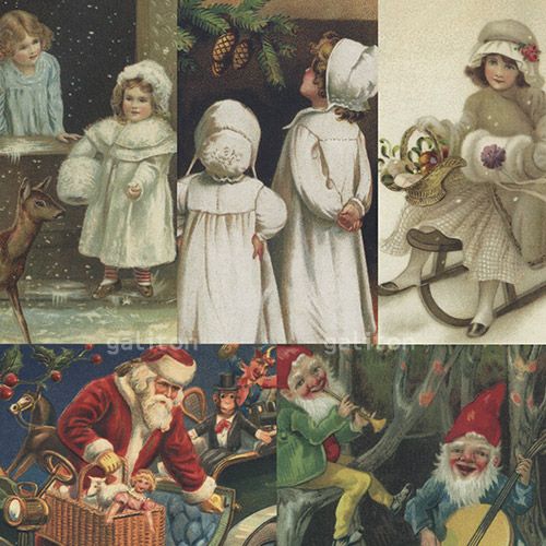 【xmas限定販売】 クリスマスポストカード5枚組J