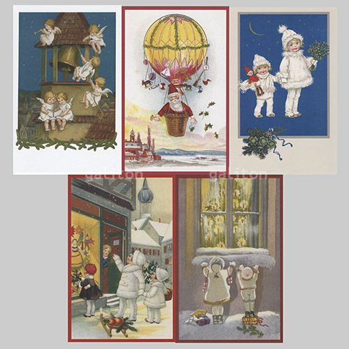 【xmas限定販売】 クリスマスポストカード5枚組K