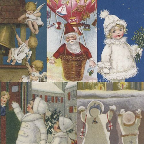 【xmas限定販売】 クリスマスポストカード5枚組K