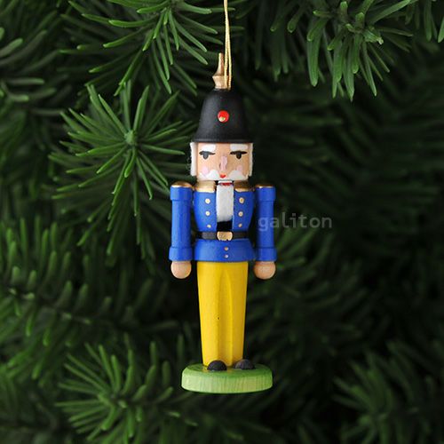 【xmas限定販売】《クリスマスオーナメント》 ミニくるみ割り 軽騎兵 青