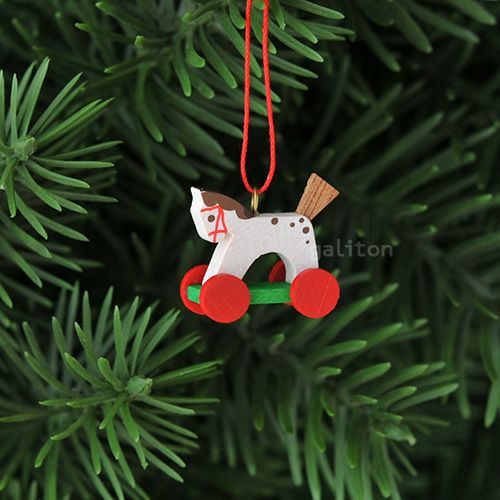 【xmas限定販売】《クリスマスオーナメント》 クリスティアンウルブリヒト Christian Ulbricht 白い木馬