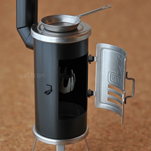 フス HUSS ストーブ メタリック 黒