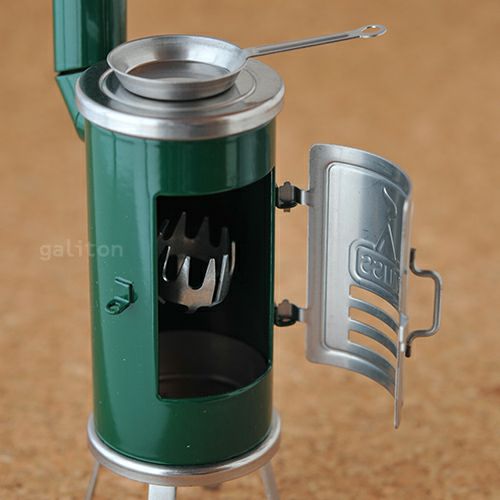 フス HUSS ストーブ メタリック 緑