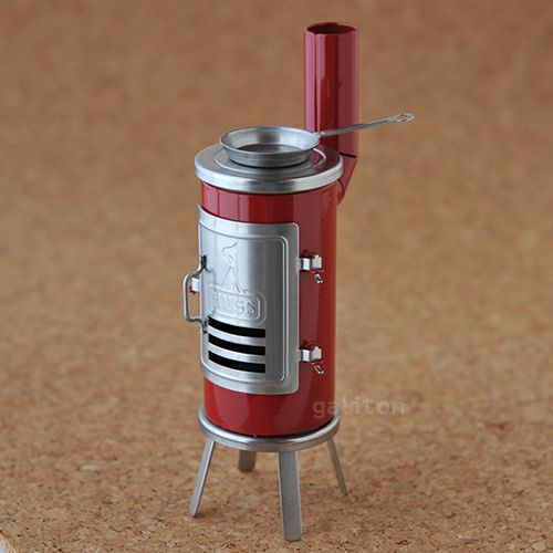 フス HUSS ストーブ メタリック 赤