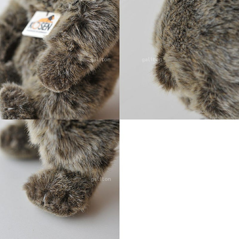 ケーセン Koesen ぬいぐるみ ソフトベア グリズリー（小） GRIZZLY