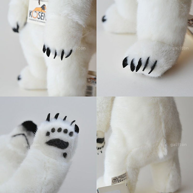 ケーセン Koesen ぬいぐるみ ホッキョクグマ（小）ソフト SMALL POLAR BEAR